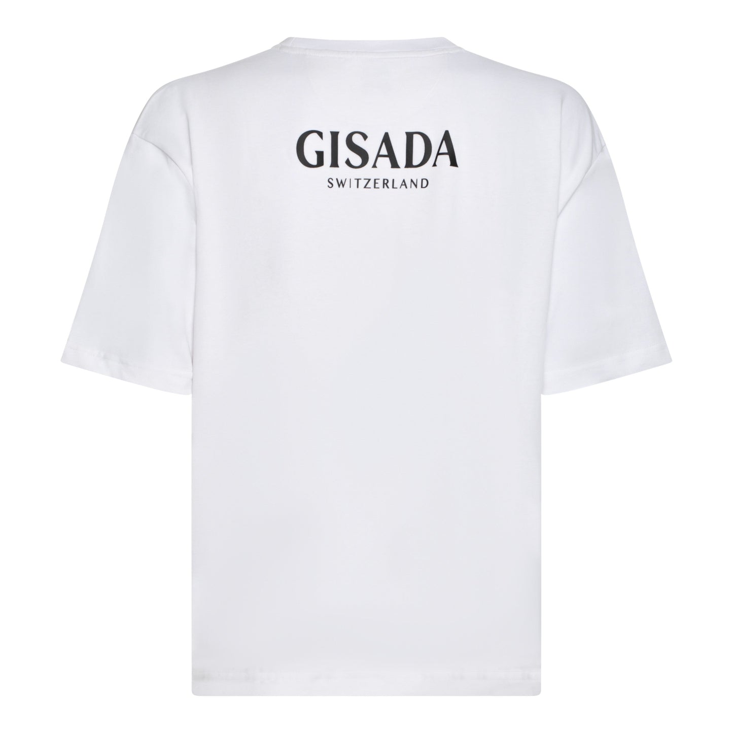Oversized T-Shirt in Heavy Cotton with Silicon Printed Logo - Gisada.com