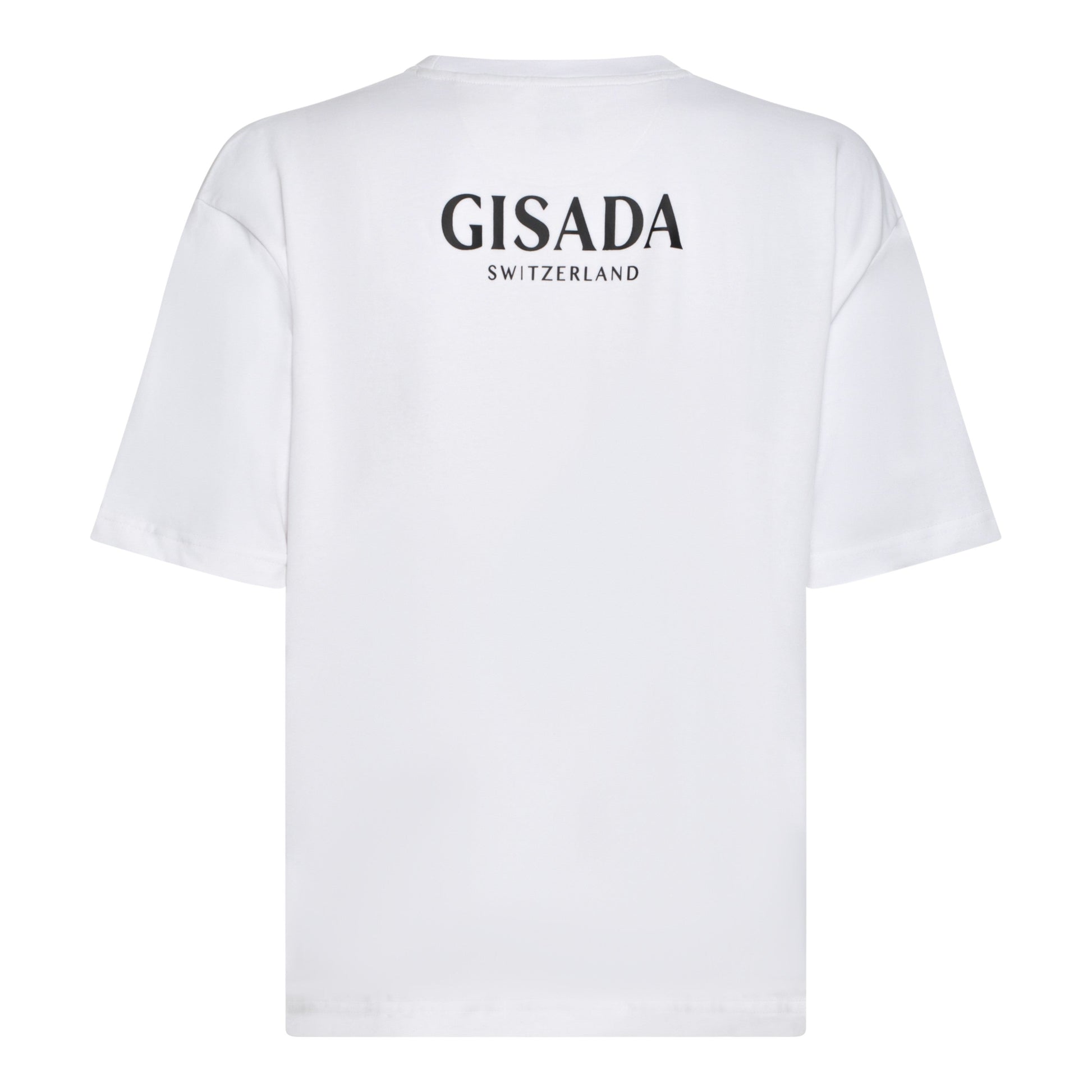 Oversized T-Shirt in Heavy Cotton with Silicon Printed Logo - Gisada.com