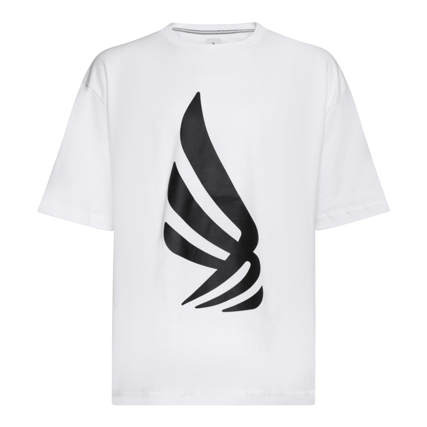 Oversized T-Shirt in Heavy Cotton with Silicon Printed Logo - Gisada.com