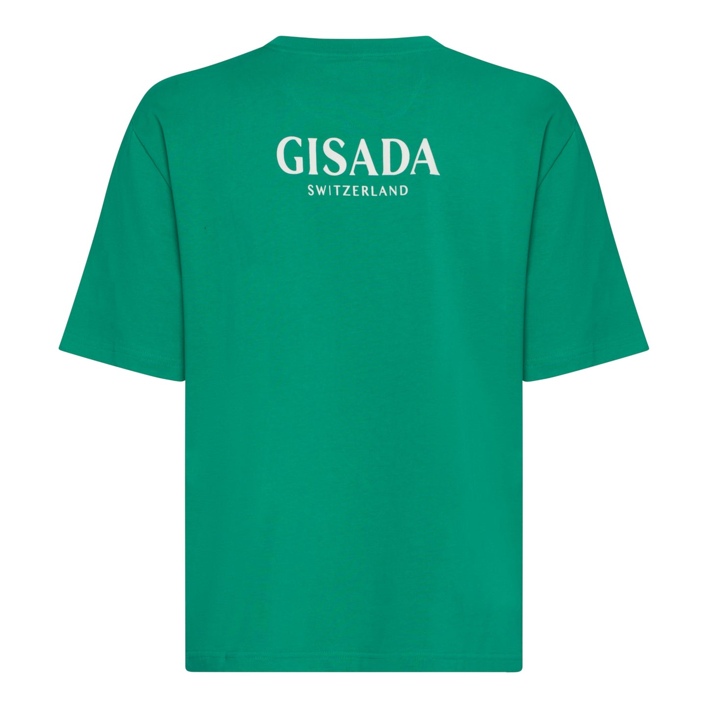 Oversized T-Shirt in Heavy Cotton with Silicon Printed Logo - Gisada.com