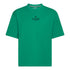 Oversized T-Shirt in Heavy Cotton with Small Central Printed Logo - Gisada.com