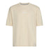 Oversized T-Shirt in Heavy Cotton with Small Central Printed Logo - Gisada.com