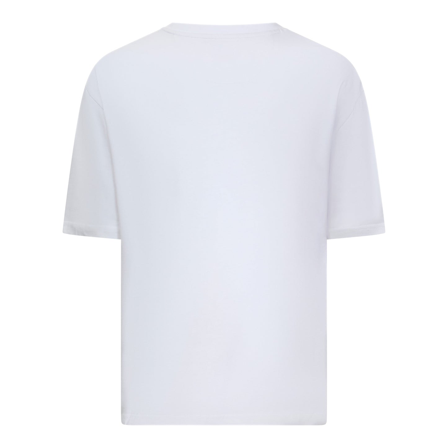 Oversized T-Shirt in Heavy Cotton with Small Central Printed Logo - Gisada.com