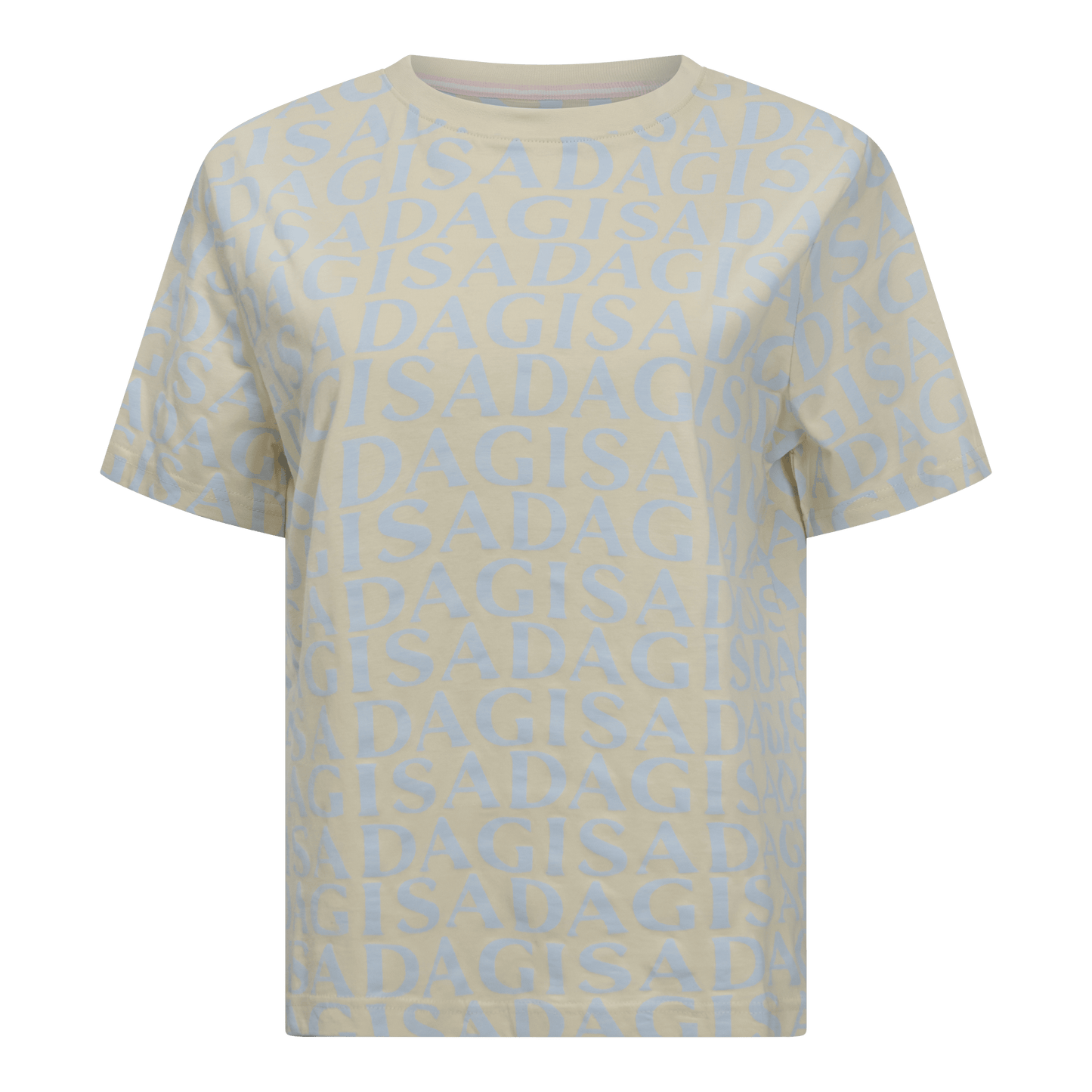Oversized T-Shirt in Jersey Cotton with Allover Print - Gisada.com