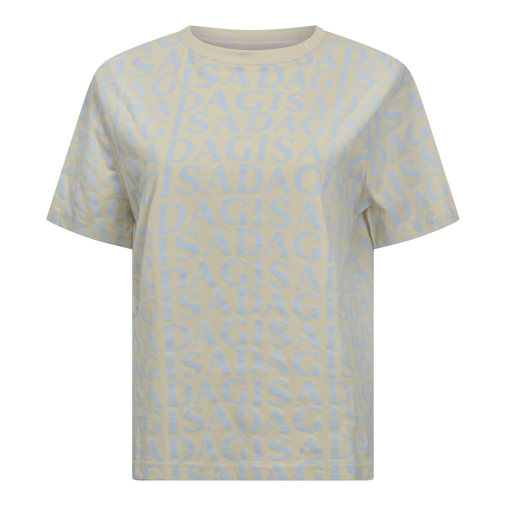 Oversized T-Shirt in Jersey Cotton with Allover Print - Gisada.com