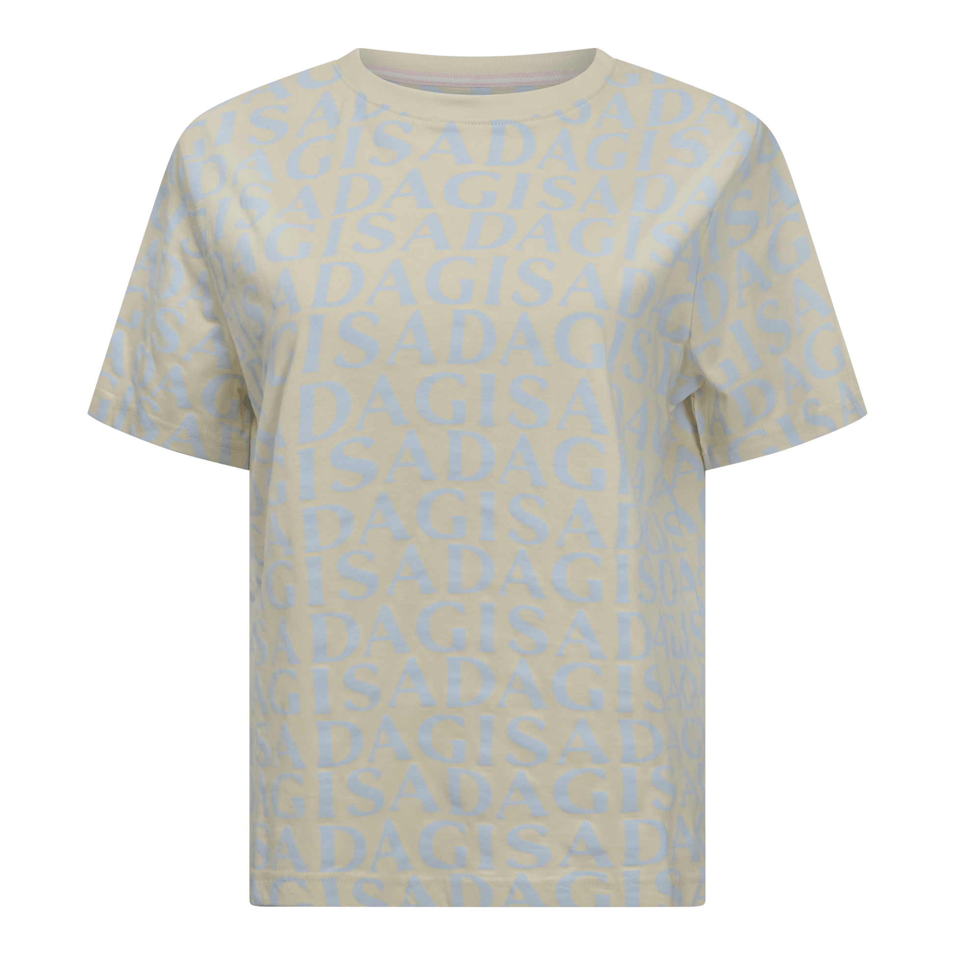 Oversized T-Shirt in Jersey Cotton with Allover Print - Gisada.com