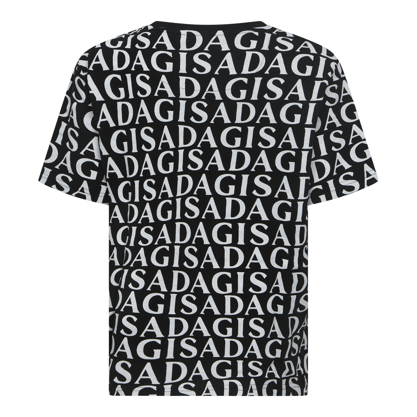 Oversized T-Shirt in Jersey Cotton with Allover Print - Gisada.com