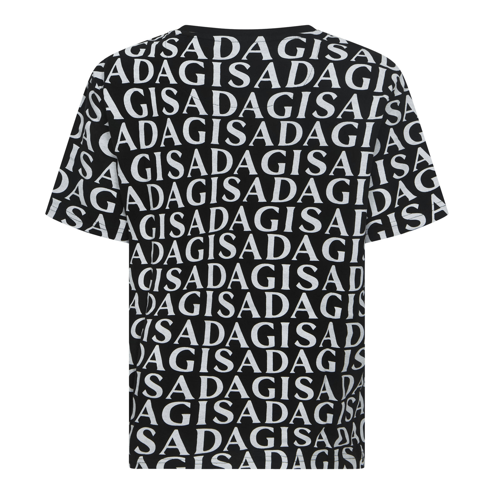 Oversized T-Shirt in Jersey Cotton with Allover Print - Gisada.com