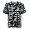 Oversized T-Shirt in Jersey Cotton with Allover Print - Gisada.com