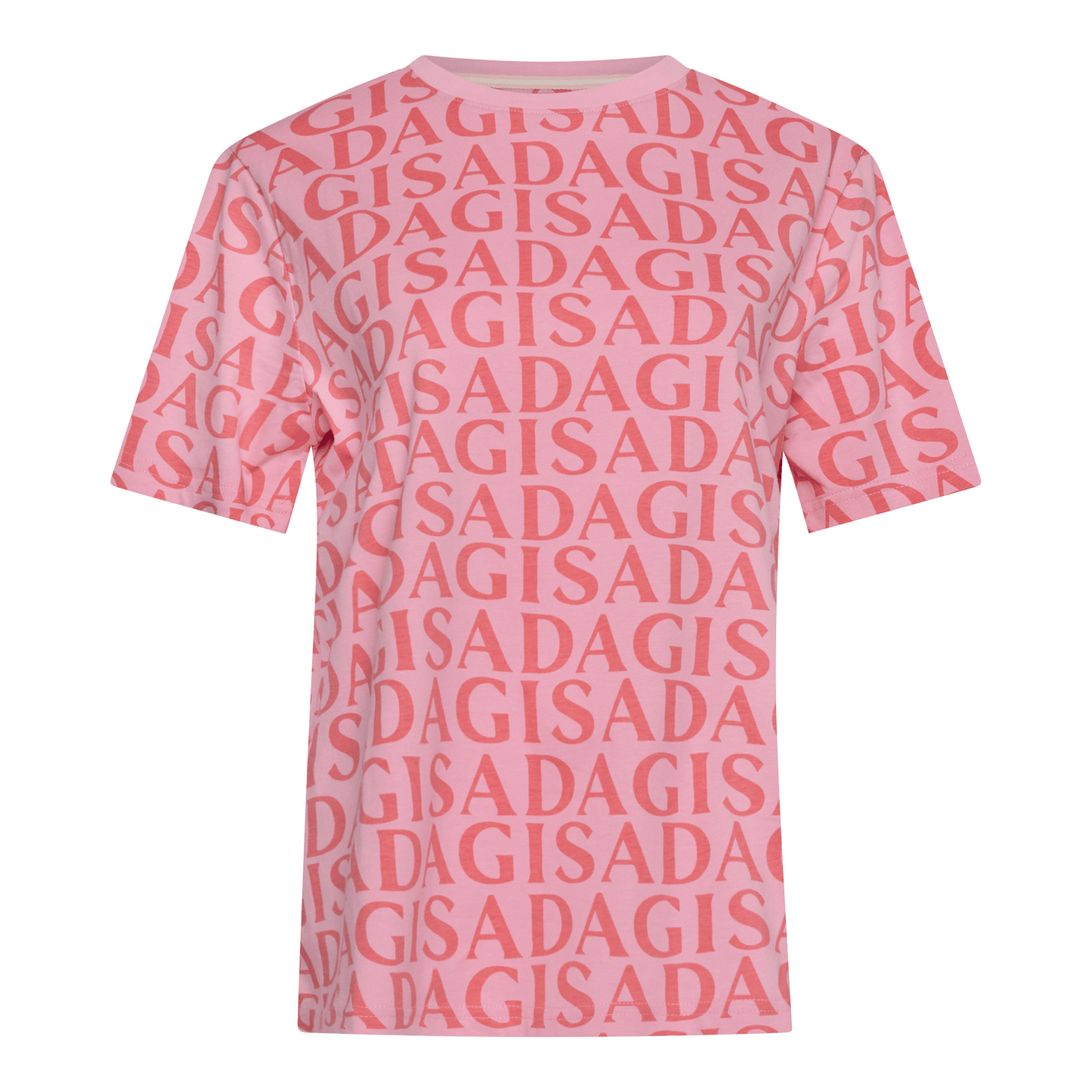Oversized T-Shirt in Jersey Cotton with Allover Print - Gisada.com