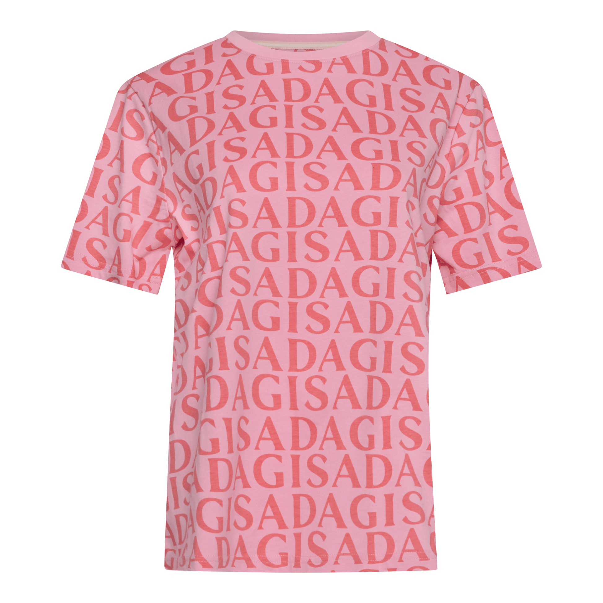 Oversized T-Shirt in Jersey Cotton with Allover Print - Gisada.com