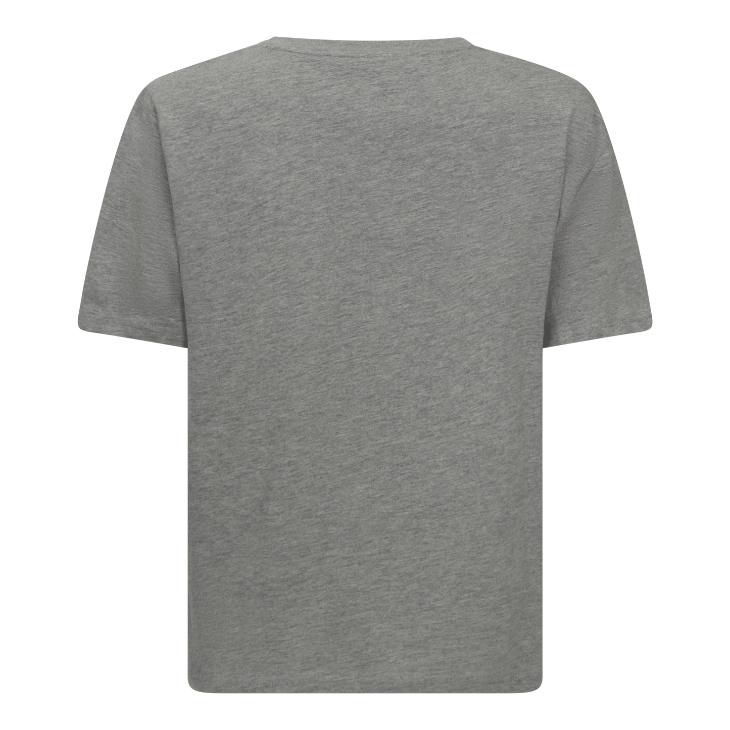 Oversized T-Shirt in Jersey Cotton with Cursive Flock Print - Gisada.com