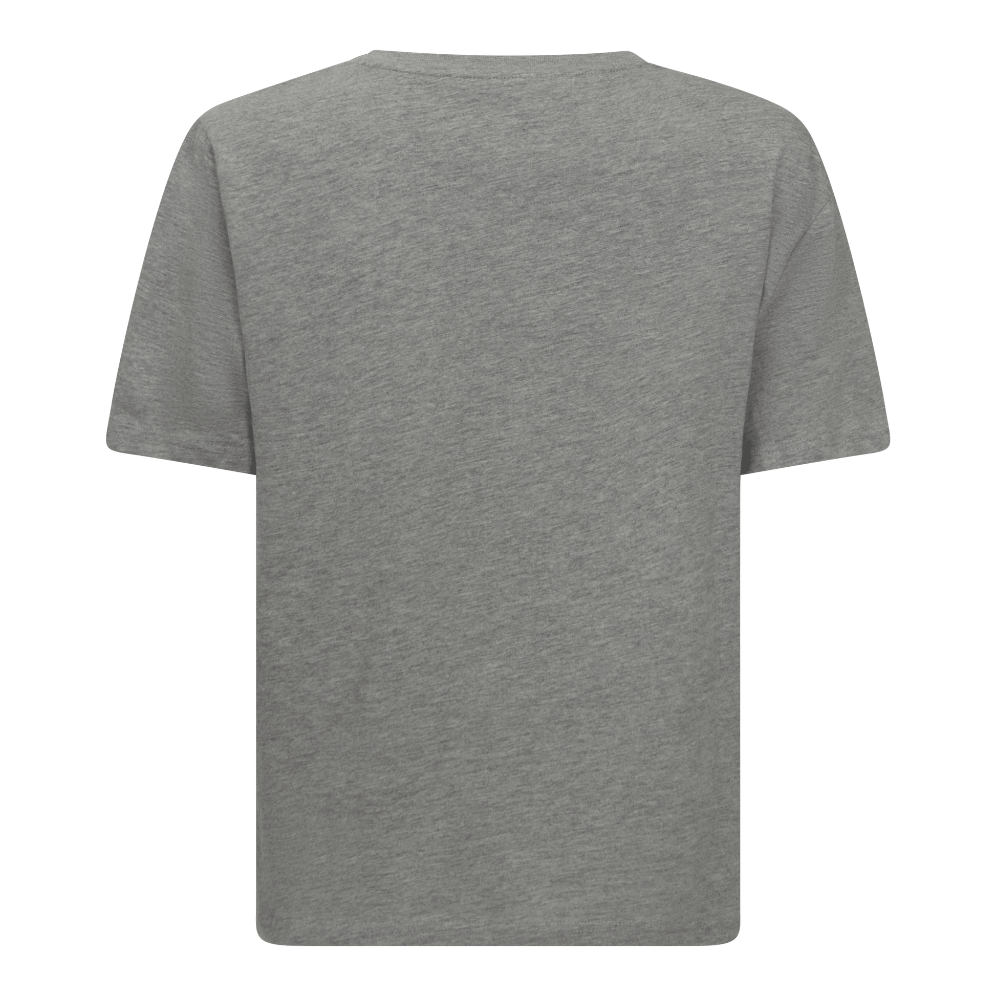 Oversized T-Shirt in Jersey Cotton with Cursive Flock Print - Gisada.com