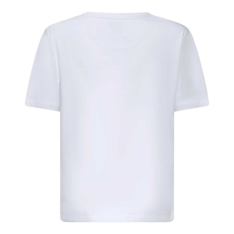 Oversized T-Shirt in Jersey Cotton with Flock Print - Gisada.com