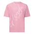 Oversized T-Shirt in Jersey Cotton with Cursive Flock Print Gisada Shirts