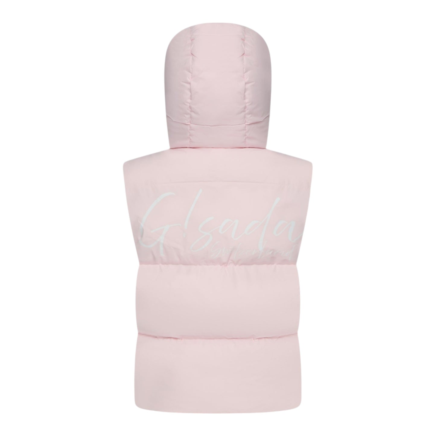 Puffer Gilet with Detachable Hood and Logo Print - Gisada.com