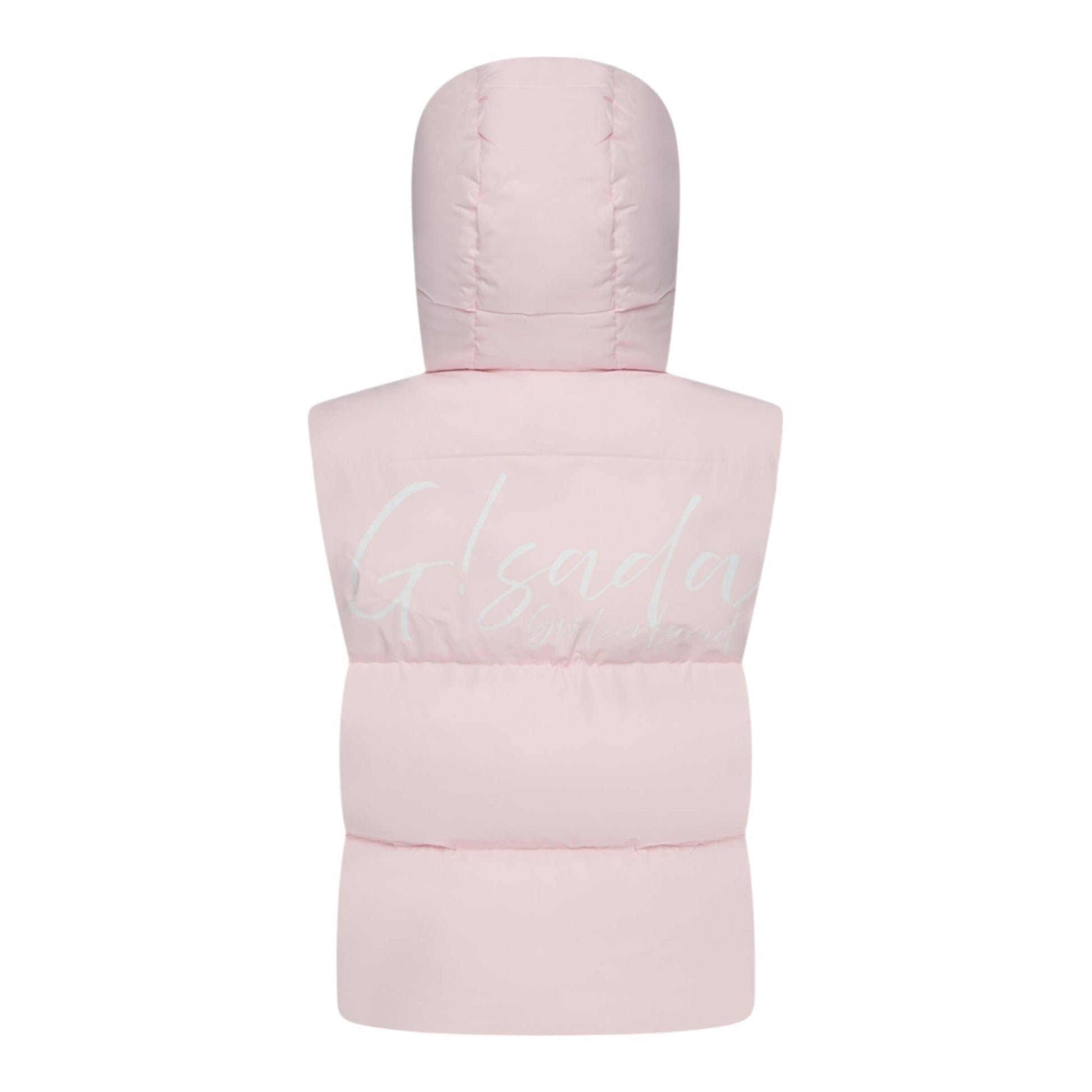 Puffer Gilet with Detachable Hood and Logo Print - Gisada.com