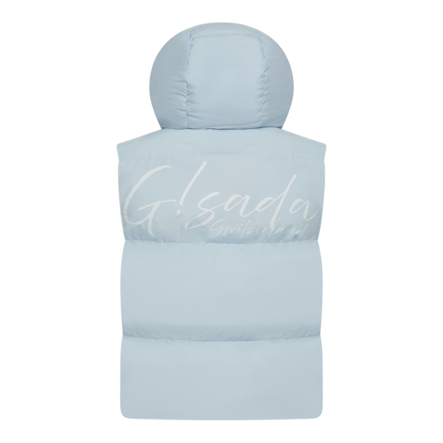 Puffer Gilet with Detachable Hood and Logo Print - Gisada.com