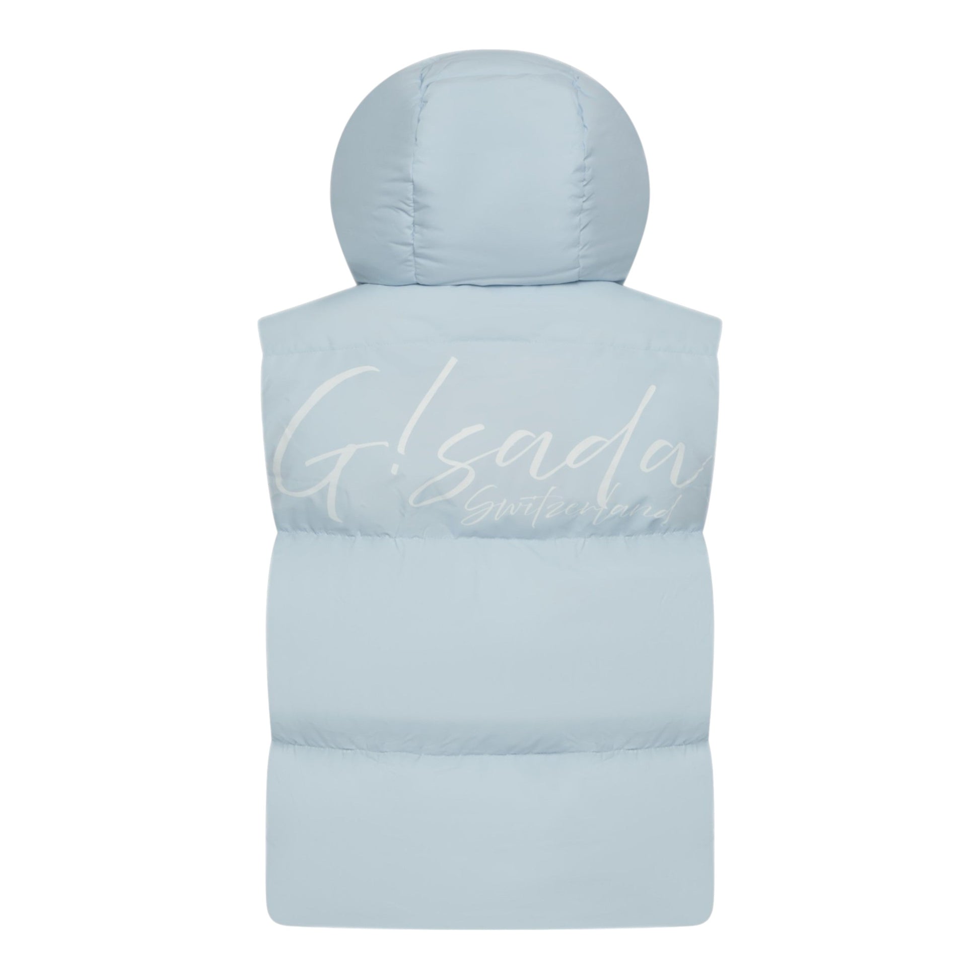 Puffer Gilet with Detachable Hood and Logo Print - Gisada.com