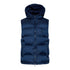 Puffer Gilet with Logo Patch on Back - Gisada.com
