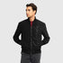 Regular Fit Bomber Jacket in Nylon with Cursive Print - Gisada.com