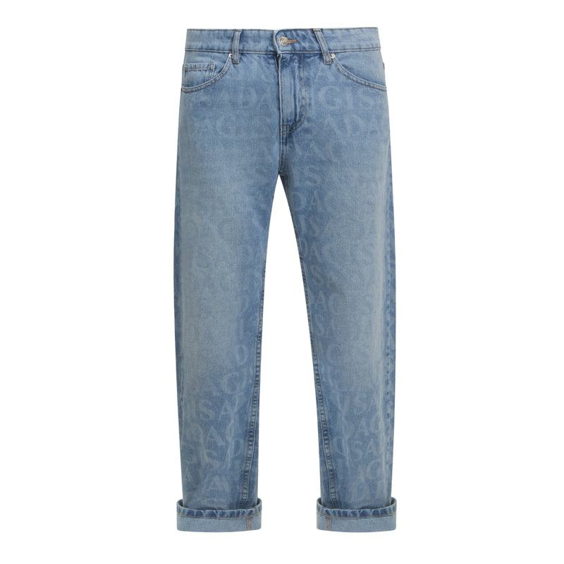 Regular Fit Denim Jeans with Inside Bottom Label - Gisada.com