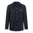 Regular Fit Denim Shirt with Mini Label Patch - Gisada.com