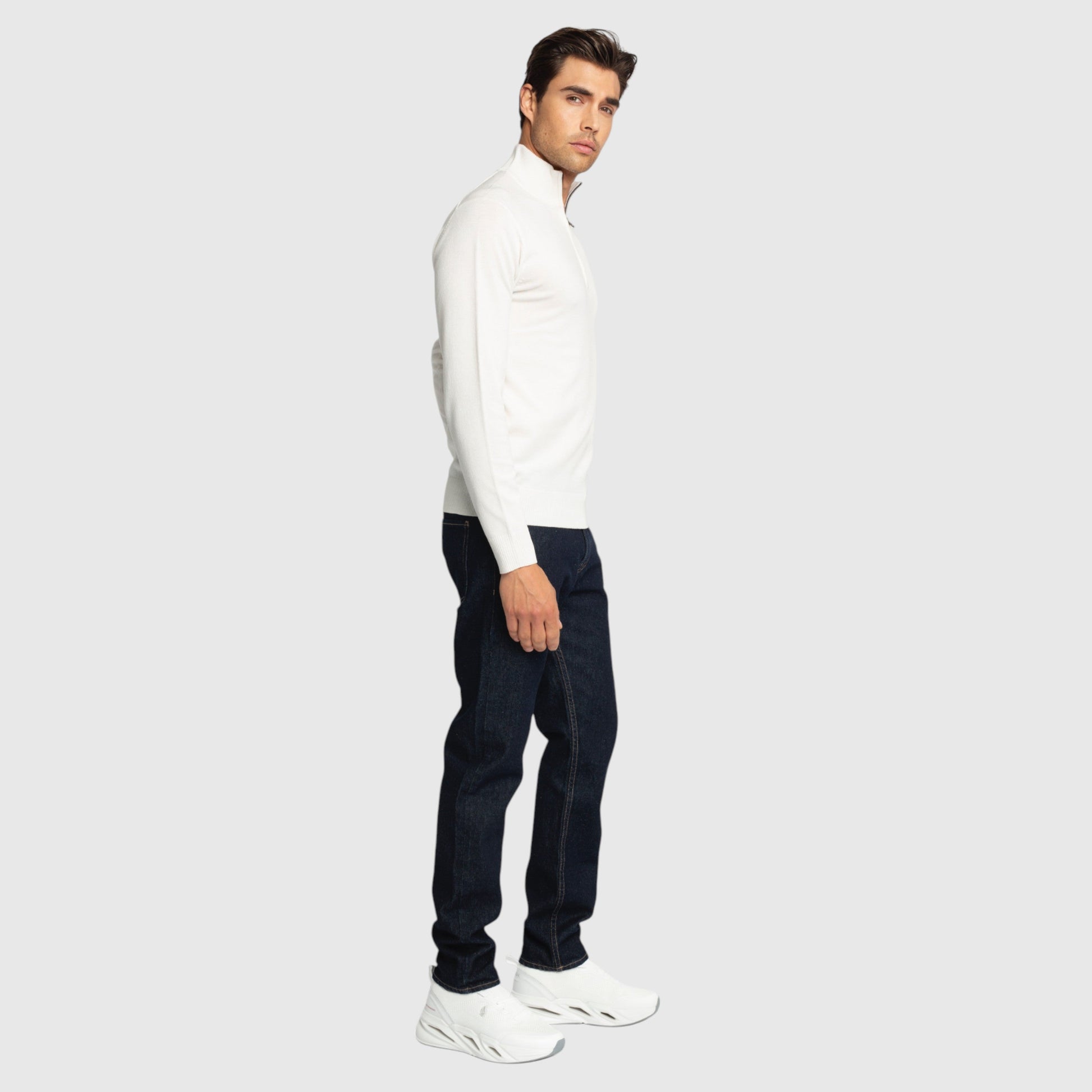 Regular Fit Half Zip Pullover - Gisada.com