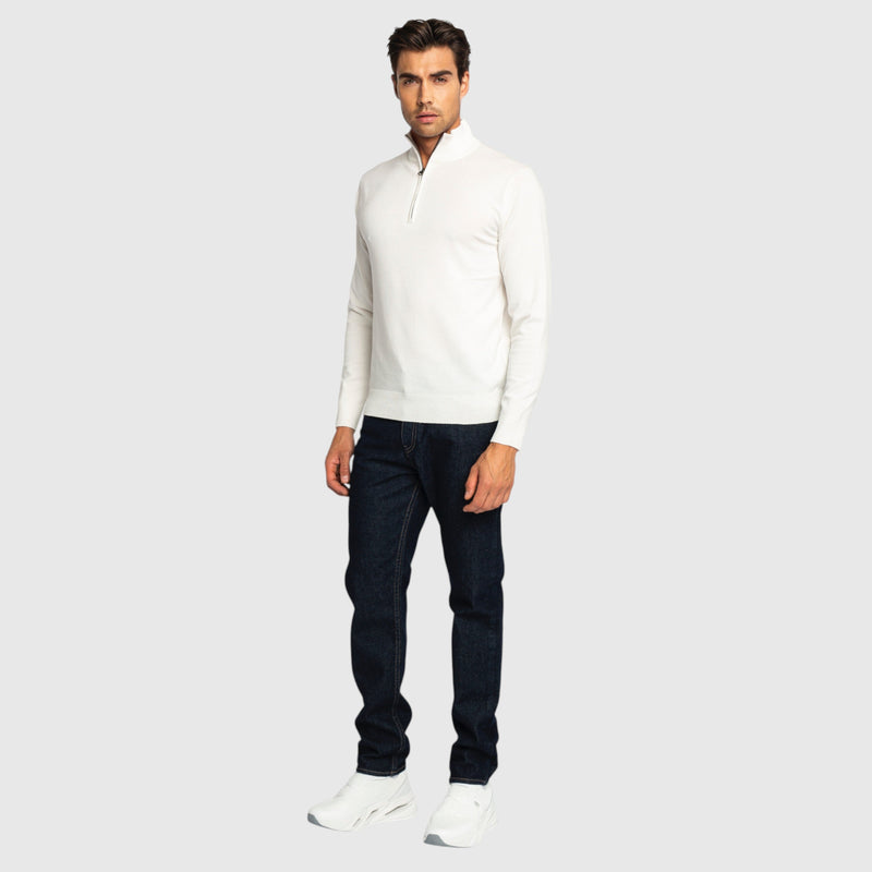 Regular Fit Half Zip Pullover - Gisada.com