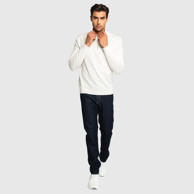Regular Fit Half Zip Pullover - Gisada.com