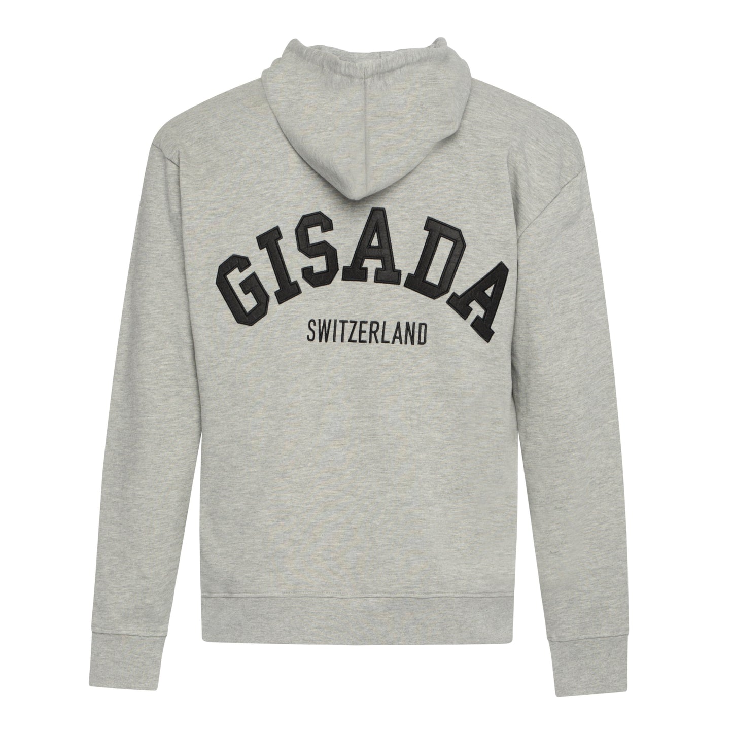 Regular Fit Hoodie in Midweight Cotton with Patch Print - Gisada.com