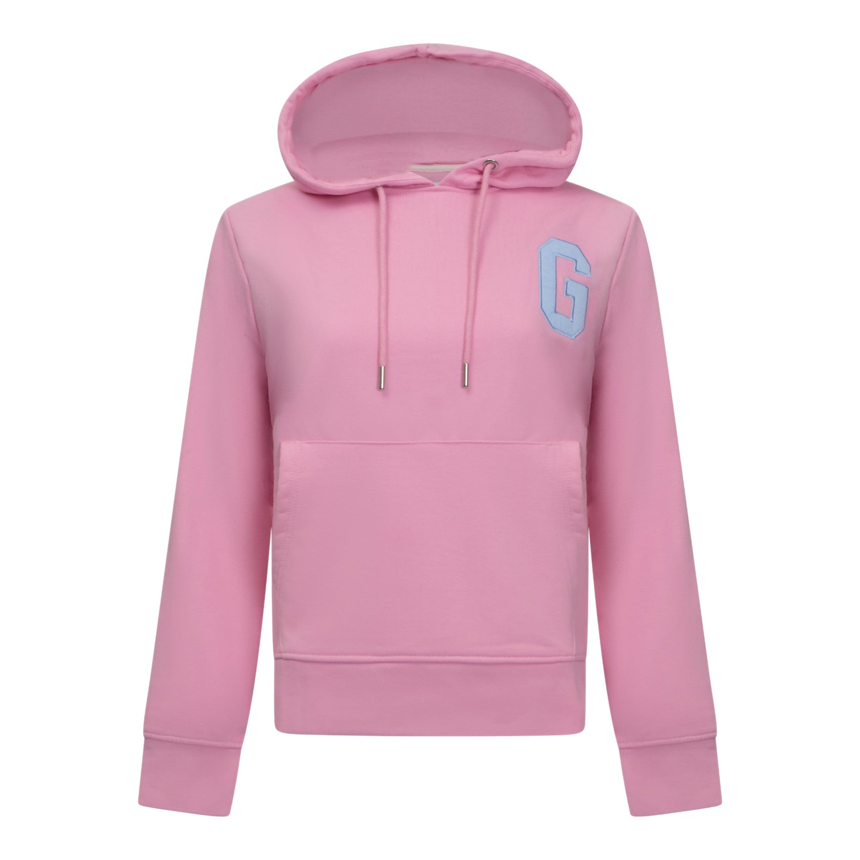 Regular Fit Hoodie in Midweight Cotton with Patch Print - Gisada.com
