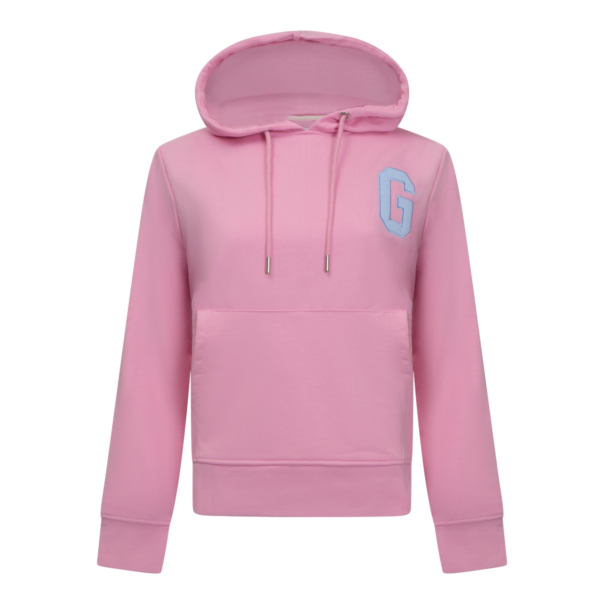 Regular Fit Hoodie in Midweight Cotton with Patch Print - Gisada.com
