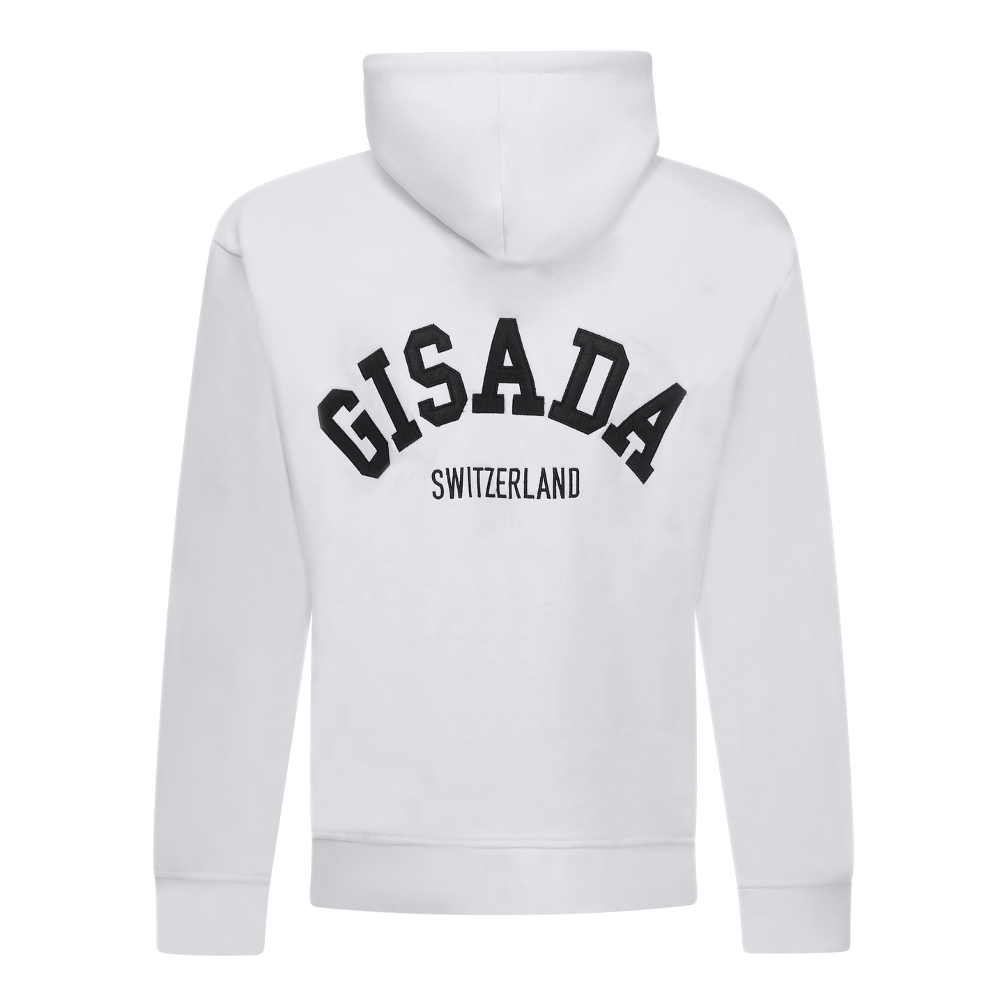 Regular Fit Hoodie in Midweight Cotton with Patch Print - Gisada.com