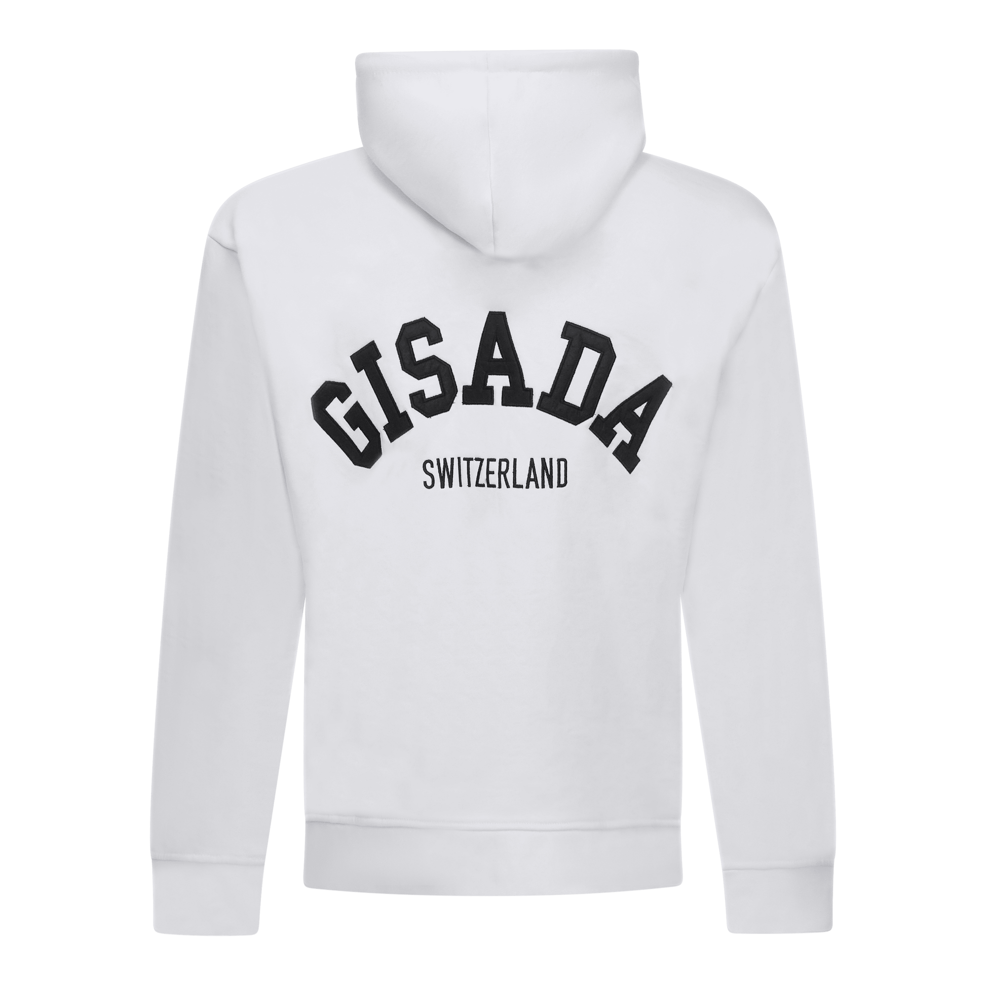 Regular Fit Hoodie in Midweight Cotton with Patch Print - Gisada.com