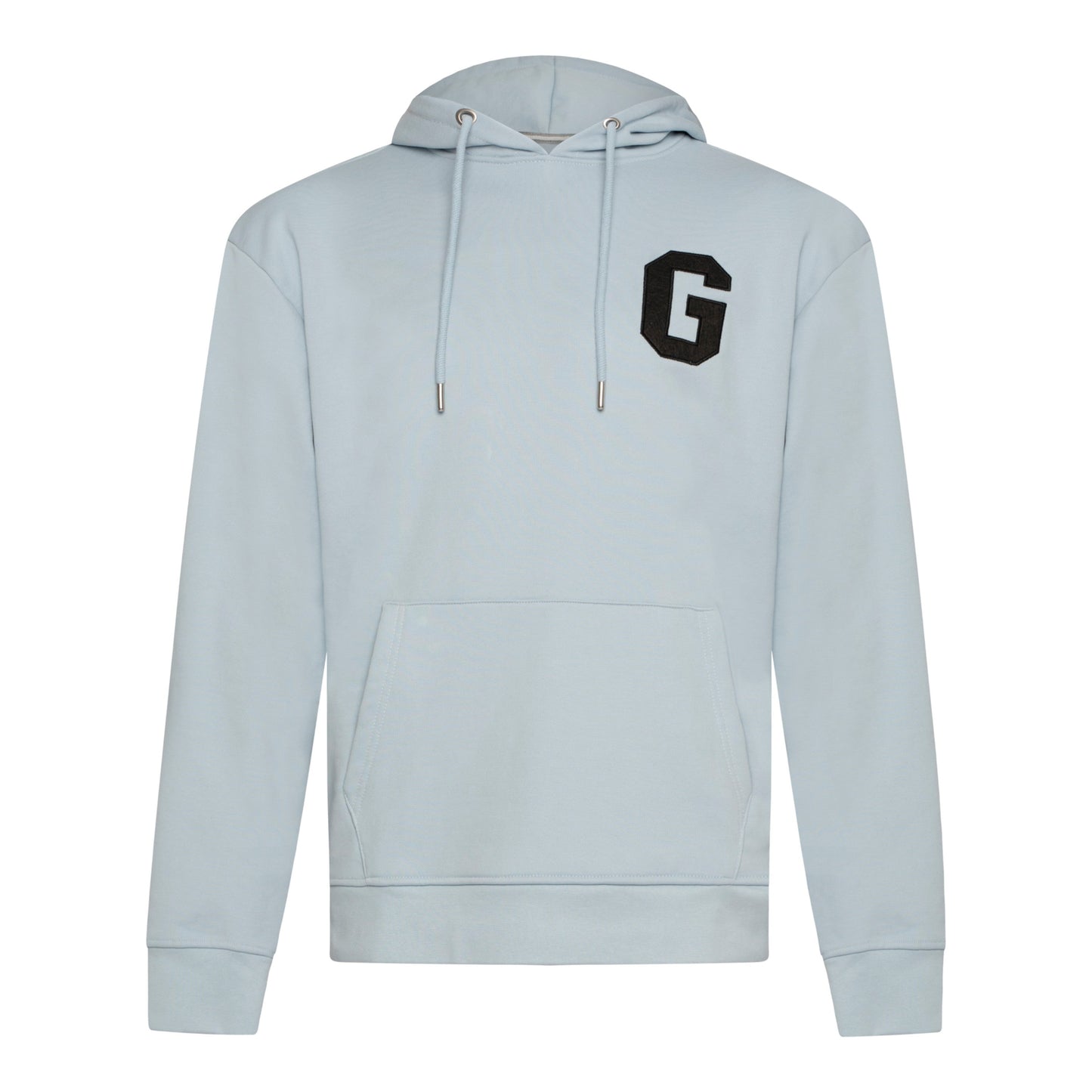 Regular Fit Hoodie in Midweight Cotton with Patch Print - Gisada.com