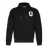 Regular Fit Hoodie in Midweight Cotton with Patch Print - Gisada.com