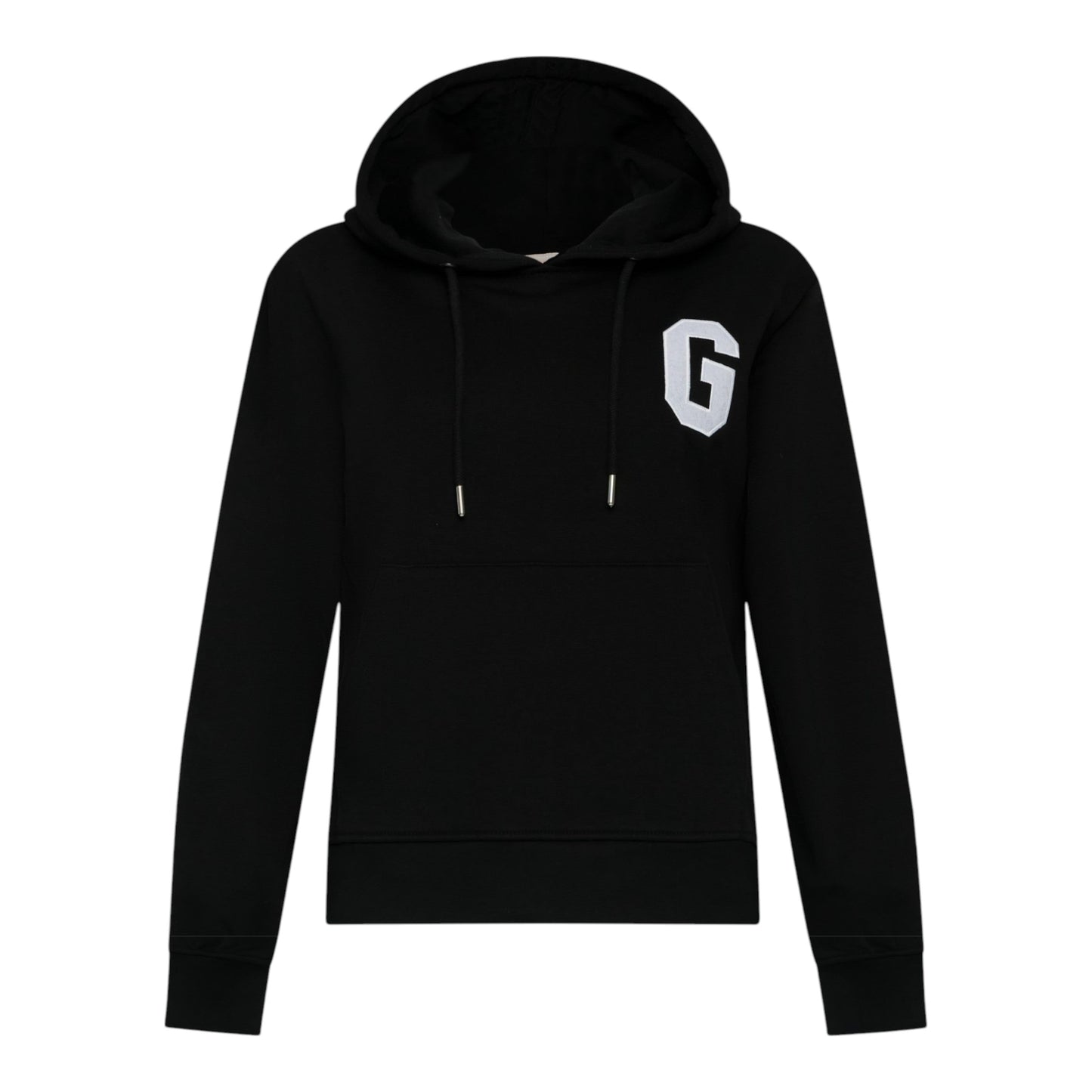 Regular Fit Hoodie in Midweight Cotton with Patch Print - Gisada.com