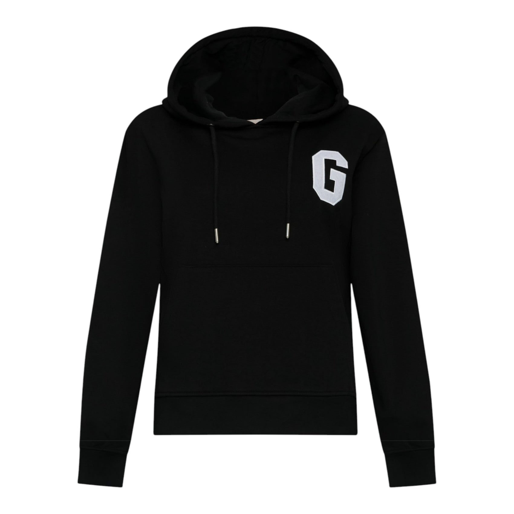 Regular Fit Hoodie in Midweight Cotton with Patch Print - Gisada.com