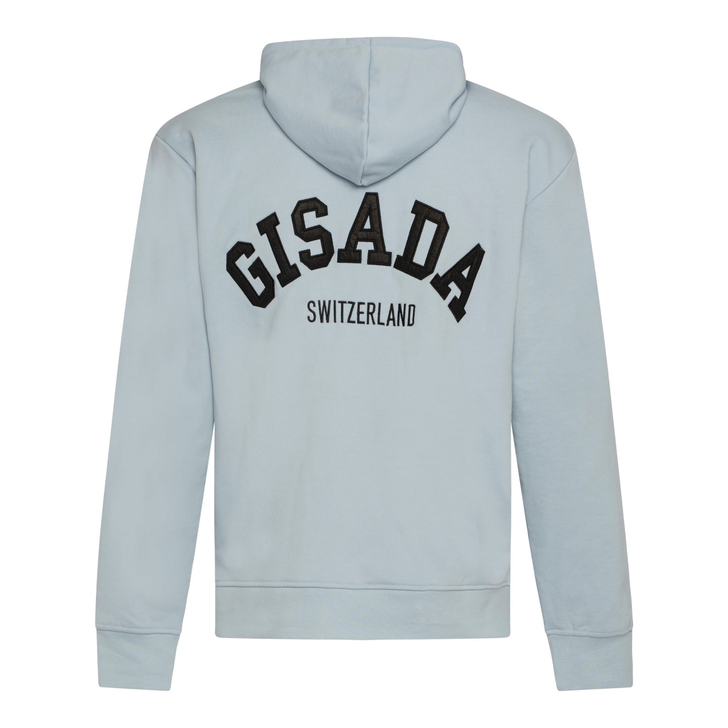 Regular Fit Hoodie in Midweight Cotton with Patch Print - Gisada.com