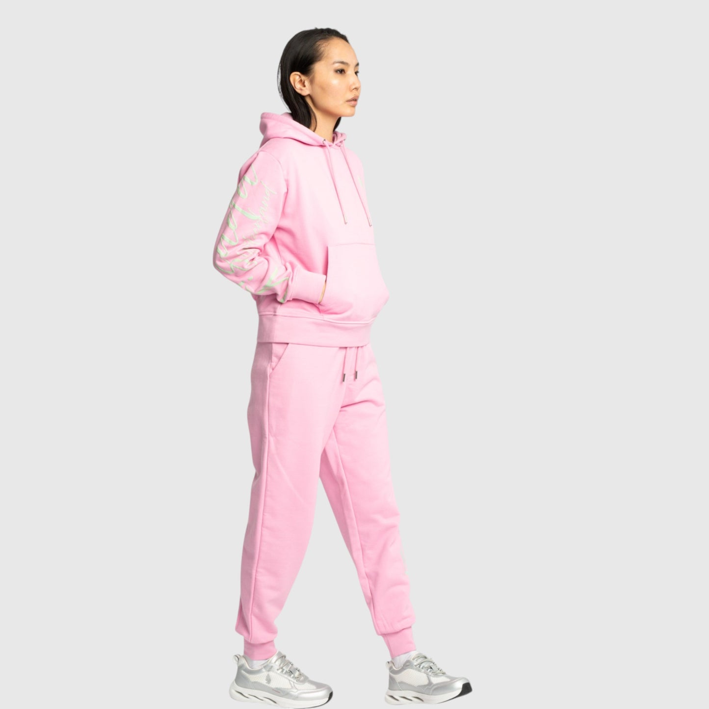 Regular Fit Hoodie in Midweight Cotton with Puff Print - Gisada.com