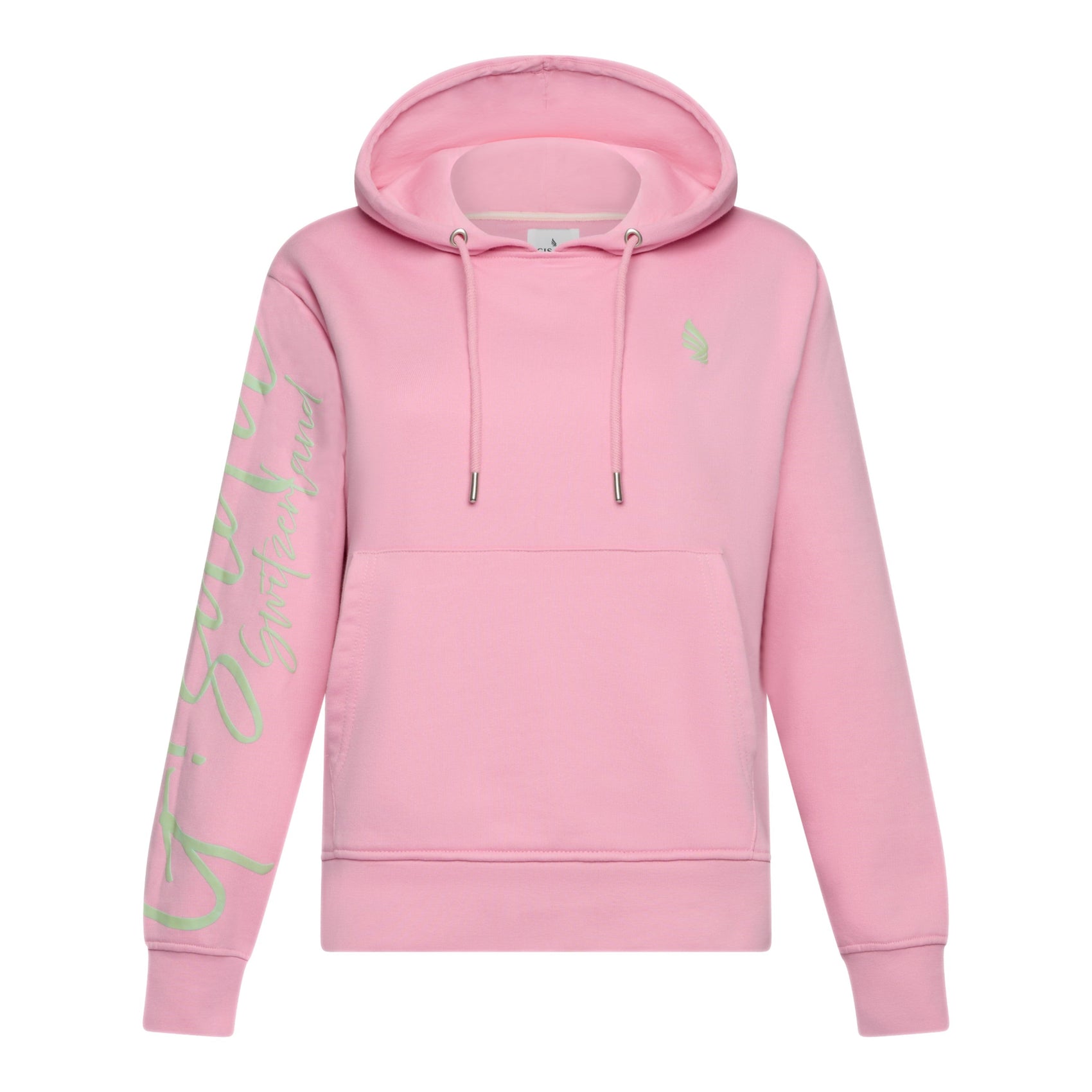 Regular Fit Hoodie in Midweight Cotton with Puff Print - Gisada.com