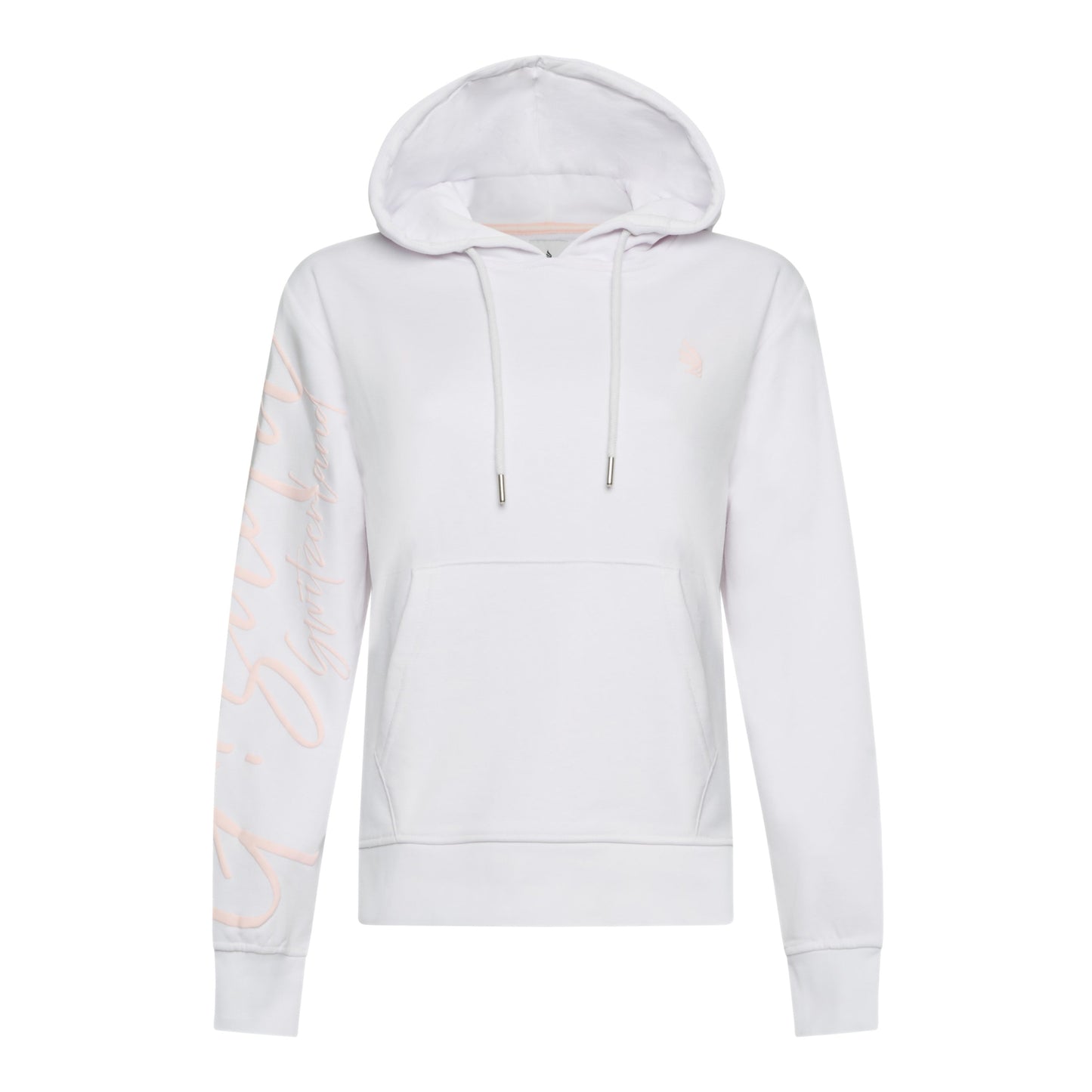 Regular Fit Hoodie in Midweight Cotton with Puff Print - Gisada.com
