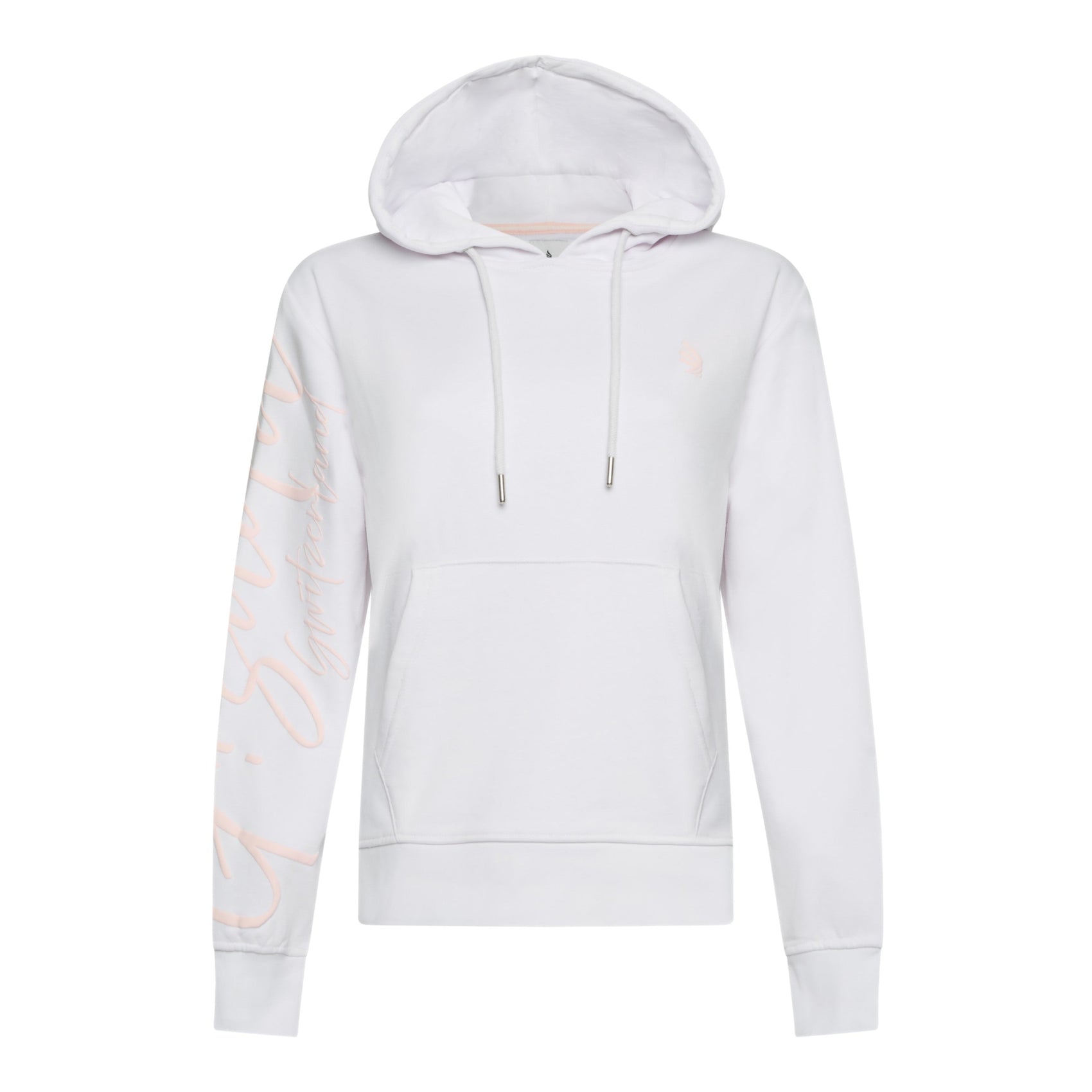 Regular Fit Hoodie in Midweight Cotton with Puff Print - Gisada.com