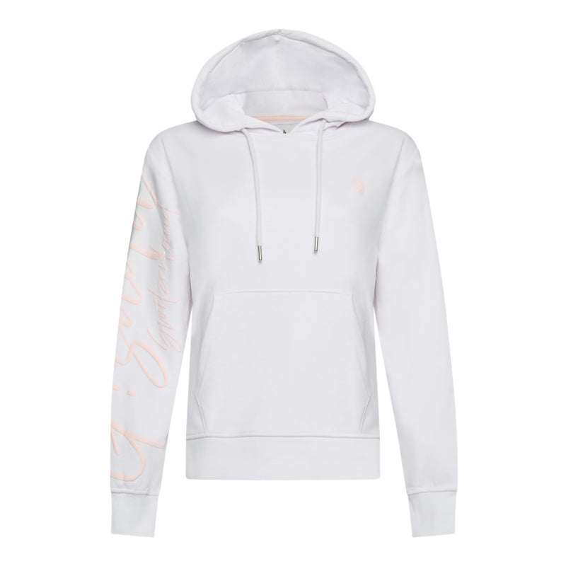 Regular Fit Hoodie in Midweight Cotton with Puff Print - Gisada.com