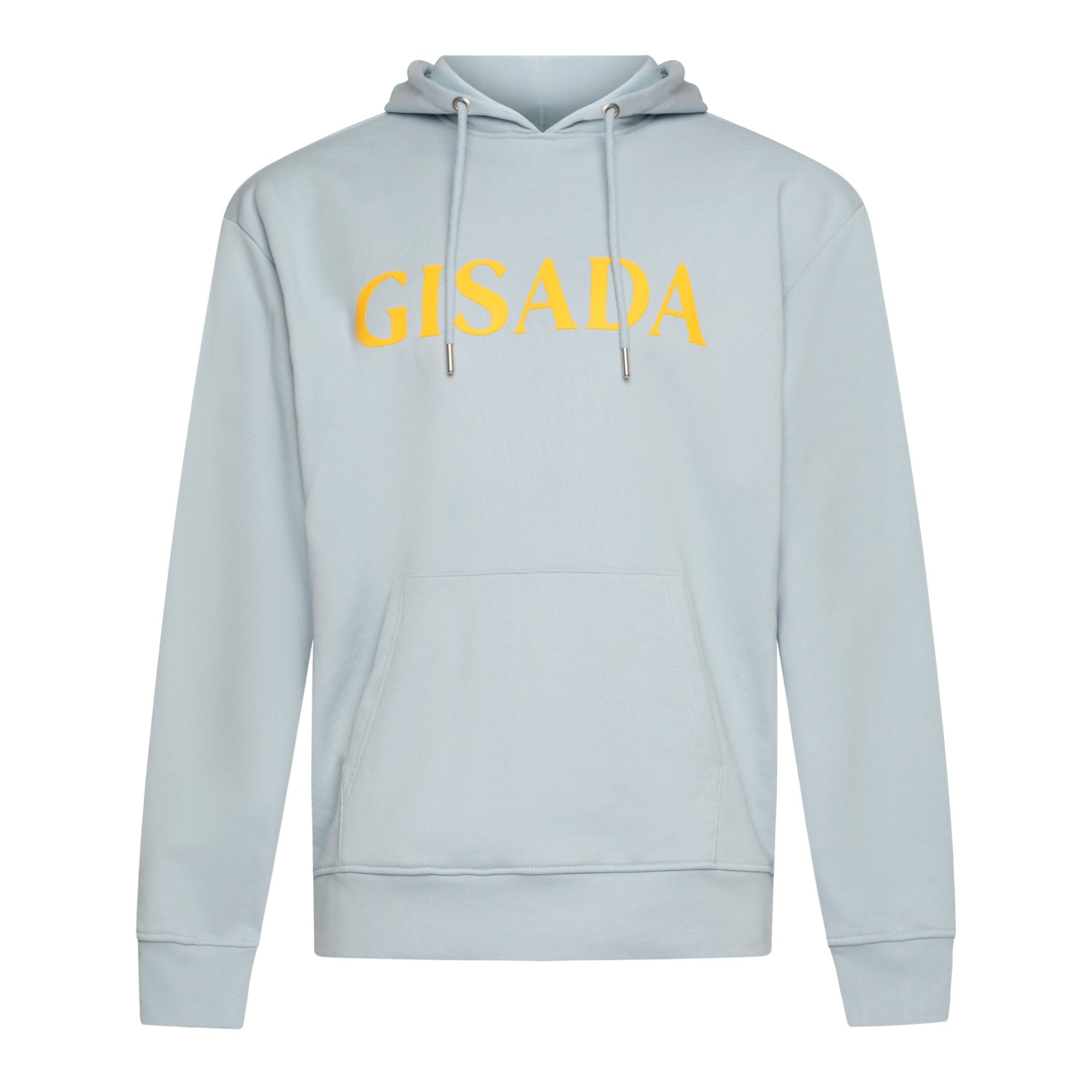 Regular Fit Hoodie in Midweight Cotton with Silicon Print - Gisada.com