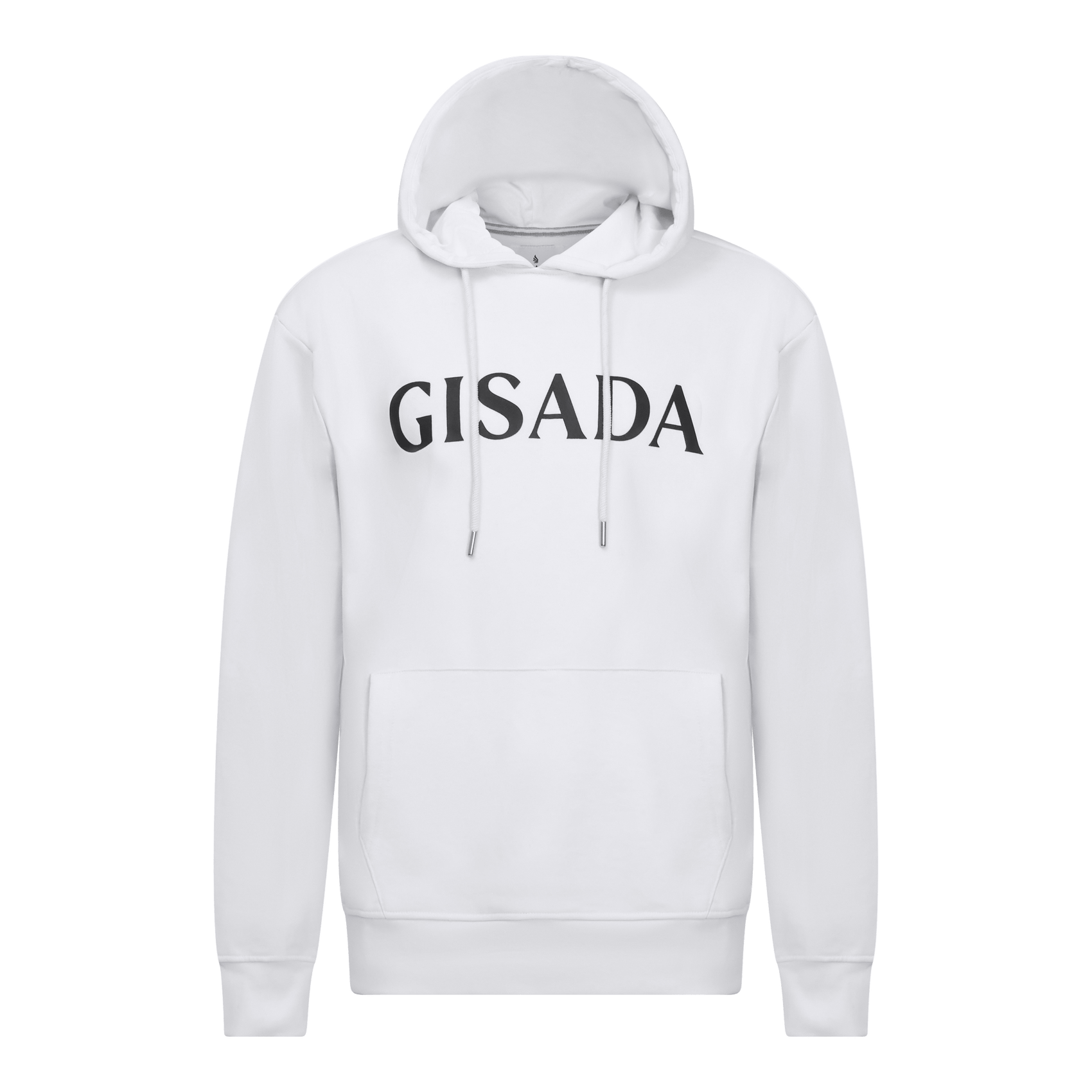 Regular Fit Hoodie in Midweight Cotton with Silicon Print - Gisada.com