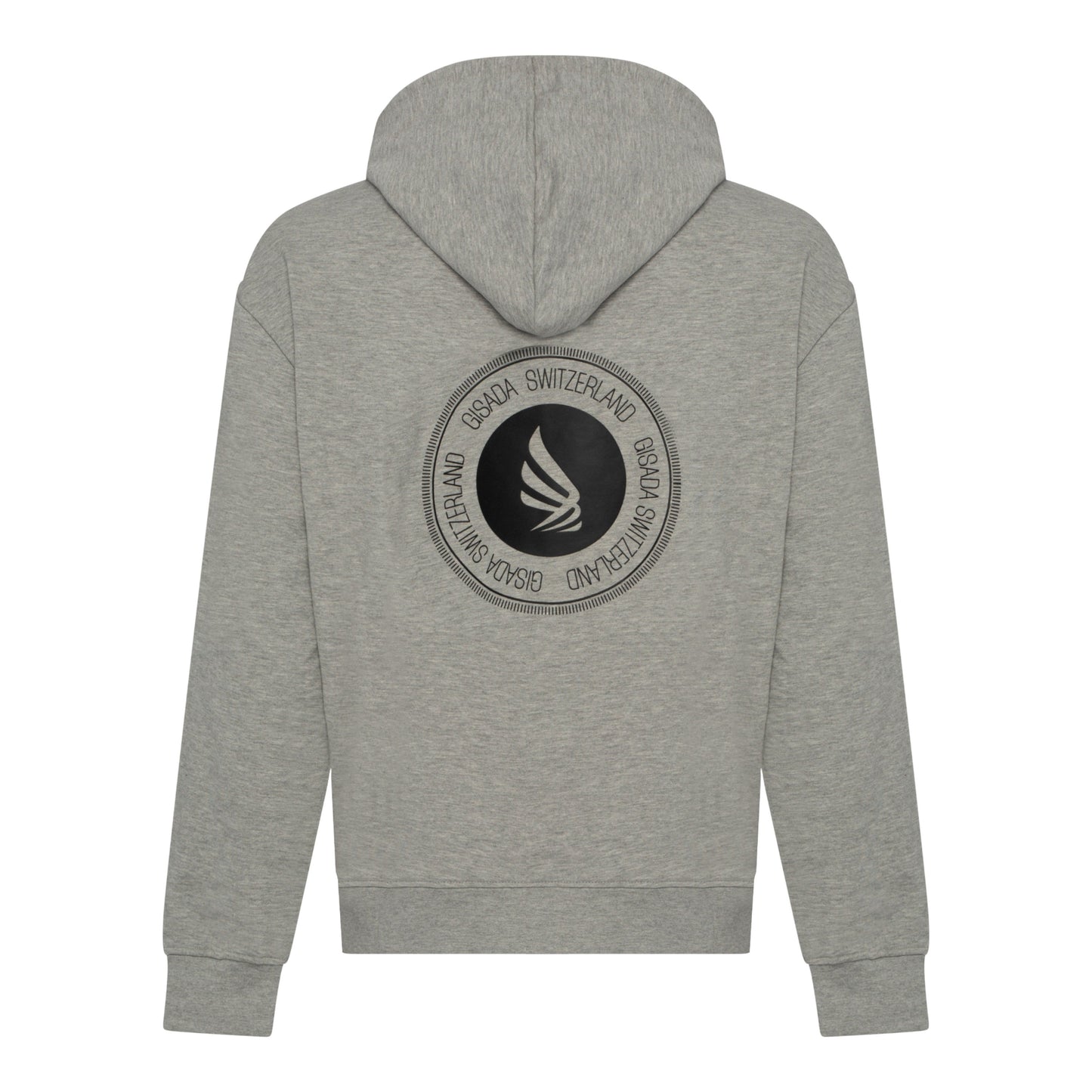 Regular Fit Hoodie in Midweight Cotton with Silicon Print - Gisada.com
