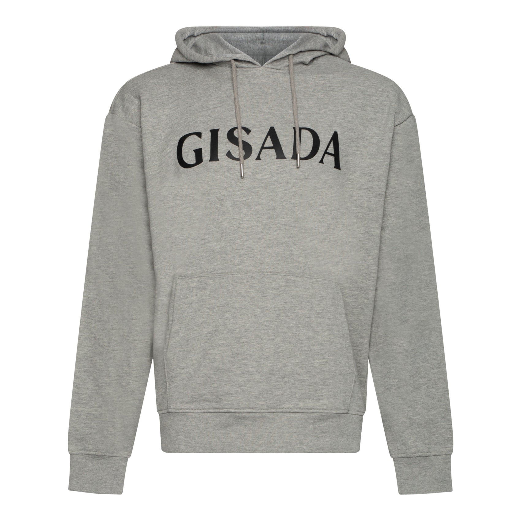 Regular Fit Hoodie in Midweight Cotton with Silicon Print - Gisada.com
