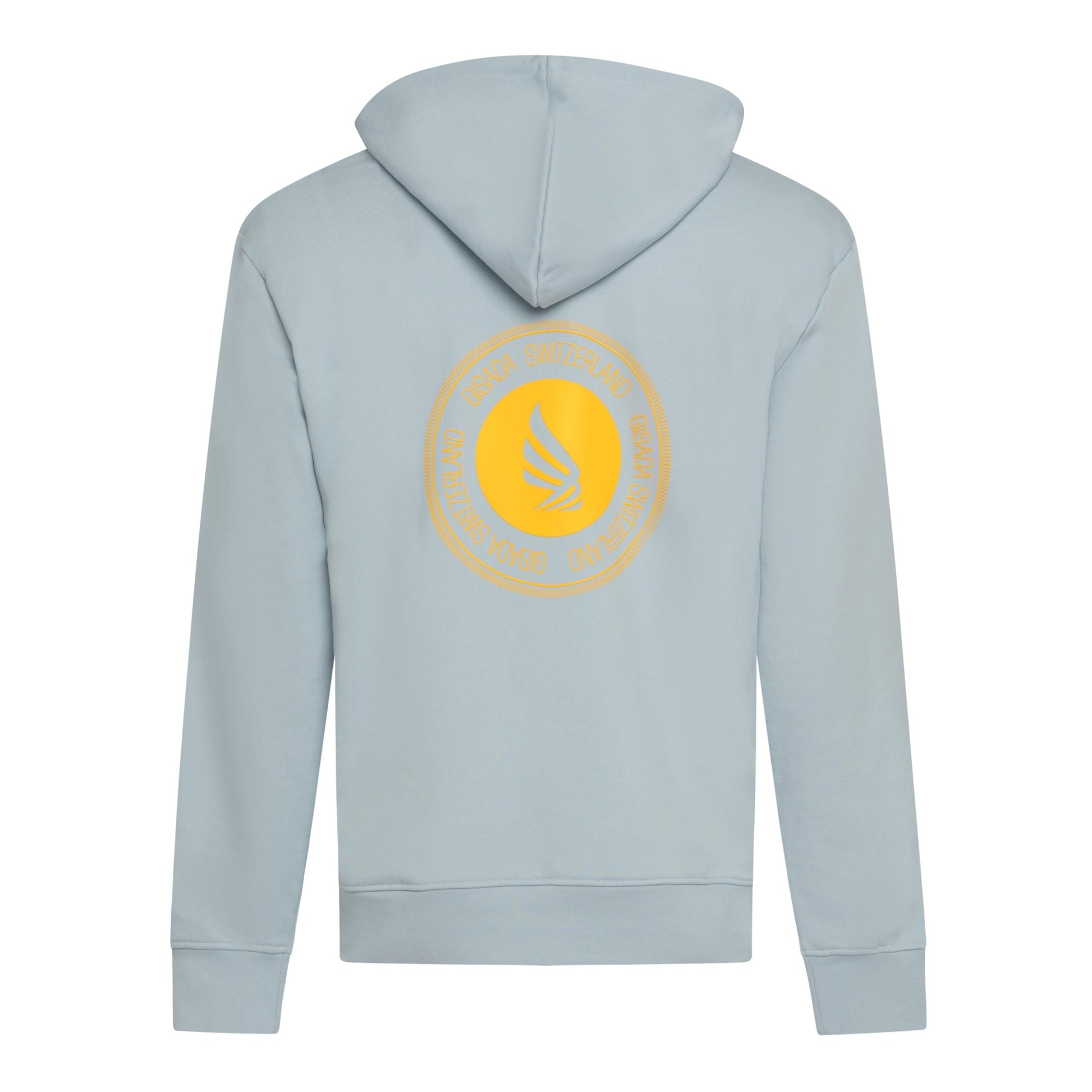 Regular Fit Hoodie in Midweight Cotton with Silicon Print - Gisada.com